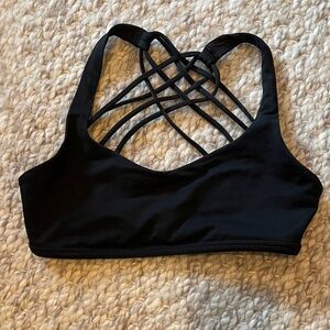 LULULEMON Black Strappy Women's Bra size 4